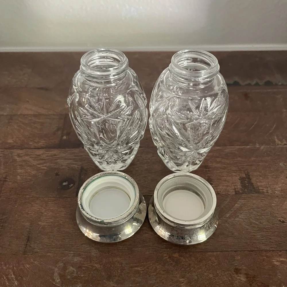 Vintage 80s Ralph Lauren Crystal Vanity Bottles Lot of 2